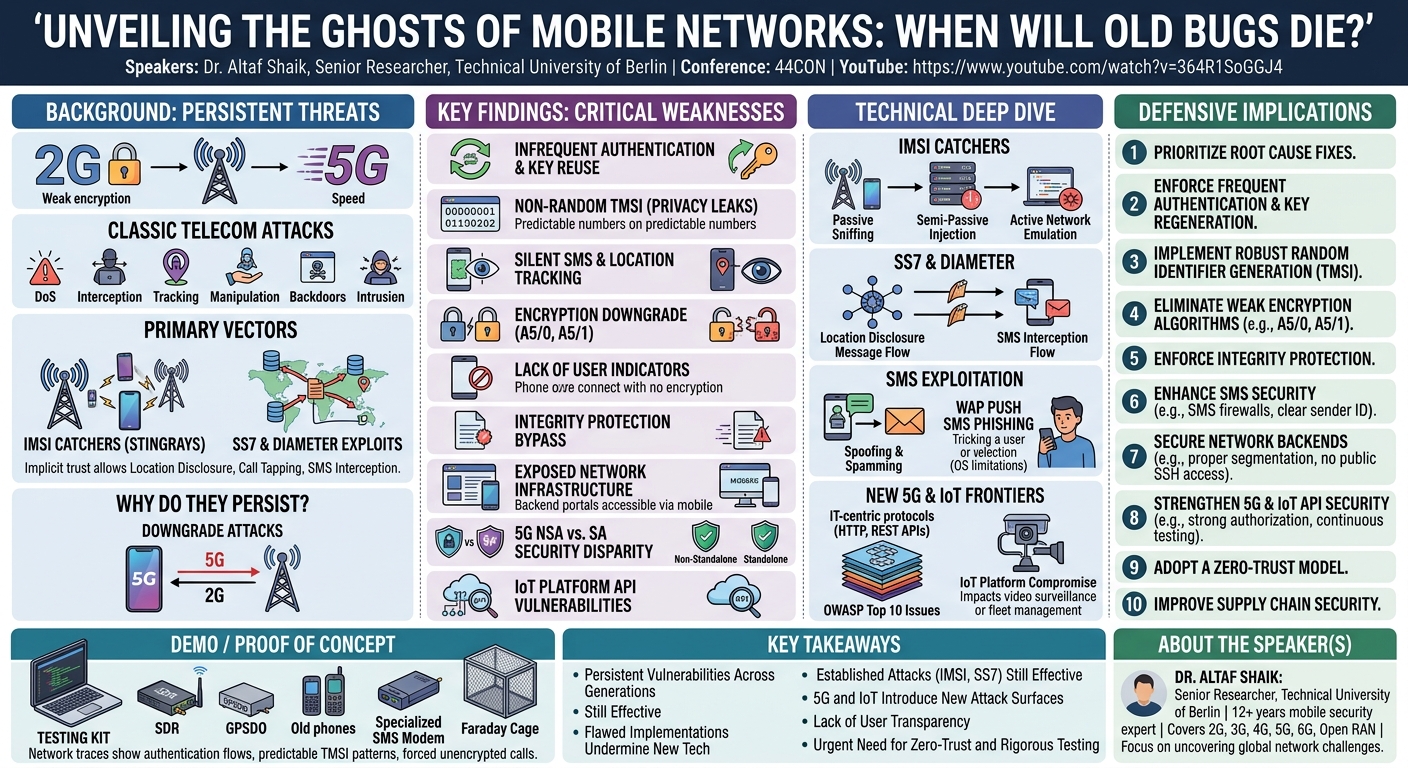 Visual summary for Unveiling the Ghosts of Mobile Networks: When Will Old Bugs Die? by Dr Altaf Shaik