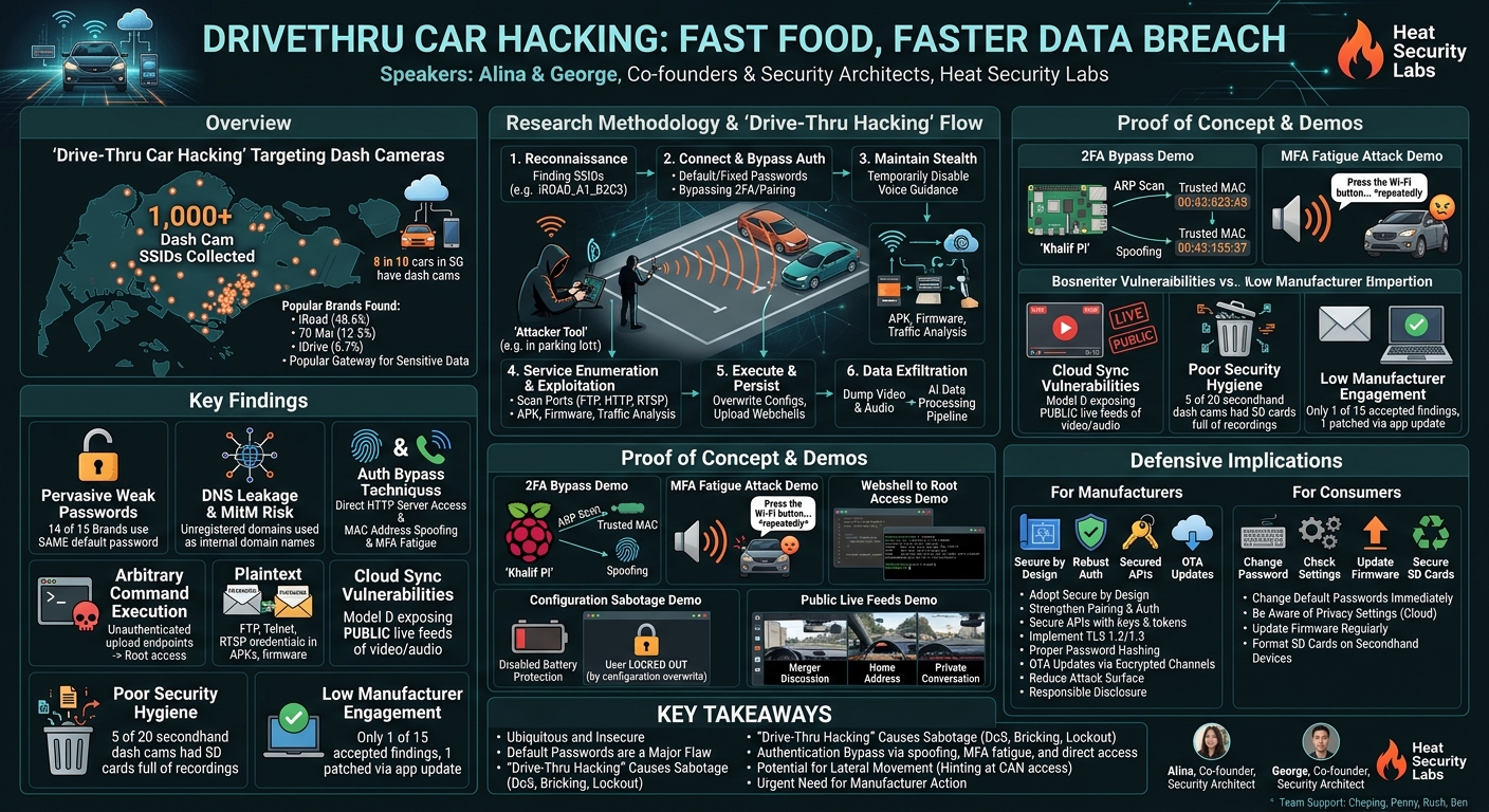 Visual summary for DriveThru Car Hacking: Fast Food, Faster Data Breach