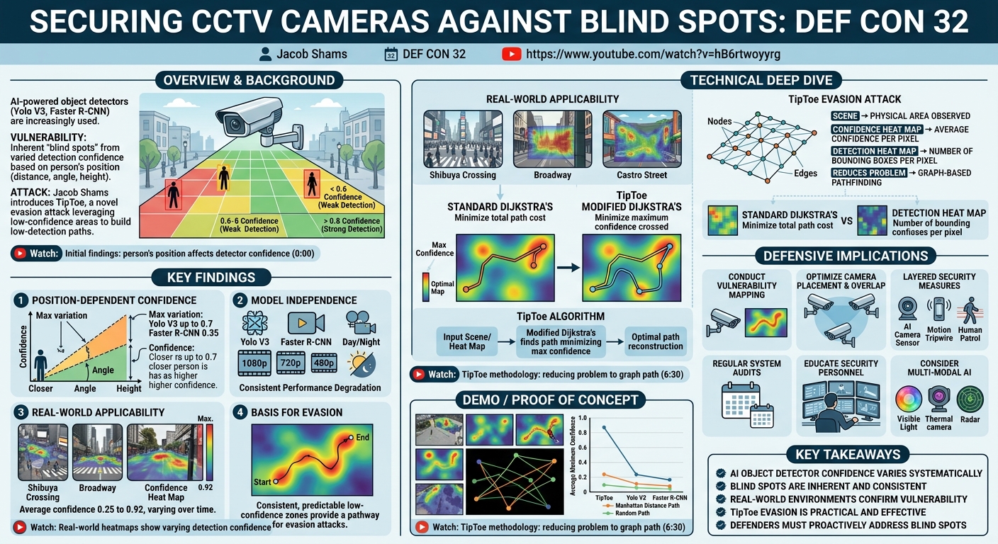 Visual summary for Securing CCTV Cameras Against Blind Spots by Jacob Shams