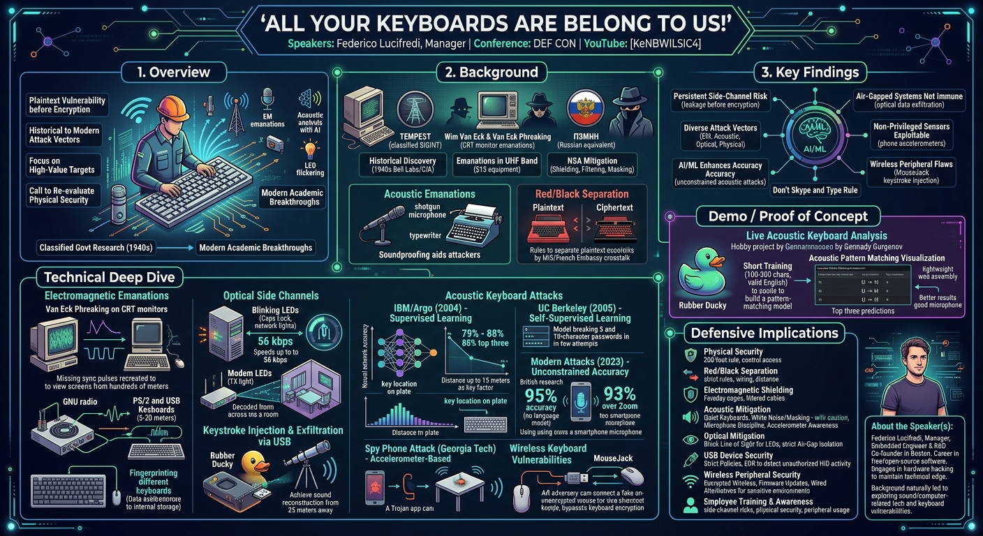 Visual summary for All your keyboards are belong to us! by Federico Lucifredi
