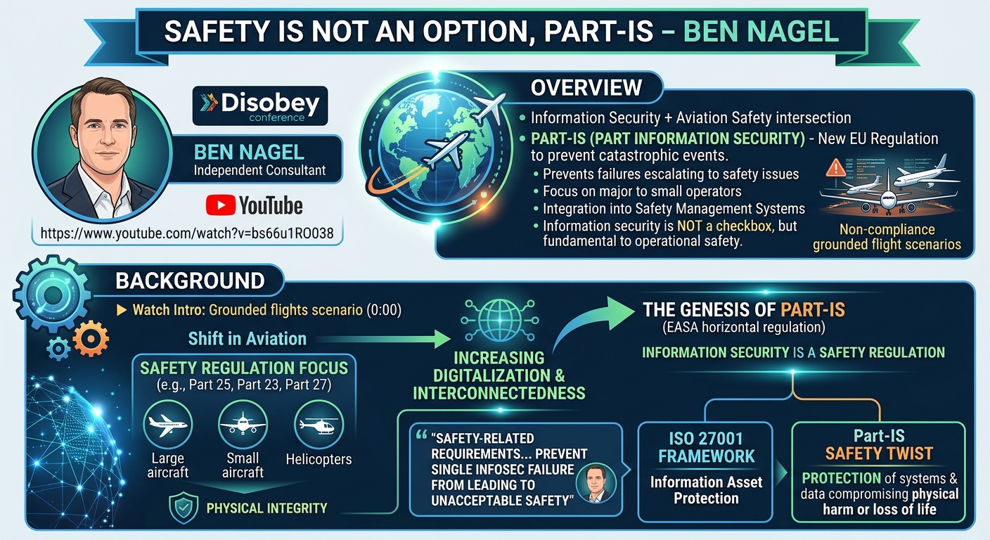 Visual summary for Safety is not an option, Part-IS - Ben Nagel by Ben Nagel