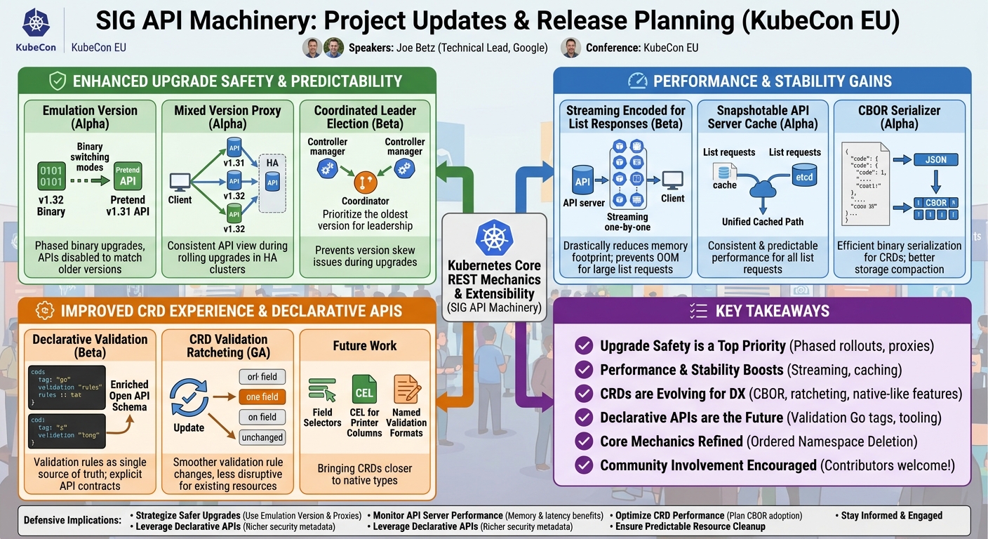 Visual summary for SIG API Machinery: Project Updates and Release Planning - Joe Betz, Google by Joe Betz, Google