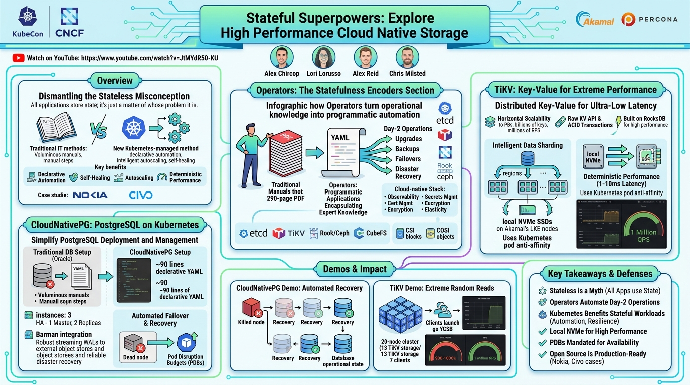 Visual summary for Stateful Superpowers: Explore High Performa... Alex Chircop, Chris Milsted & Alex Reid, Lori Lorusso by Alex Chircop, Chris Milsted, Alex Reid, Lori Lorusso