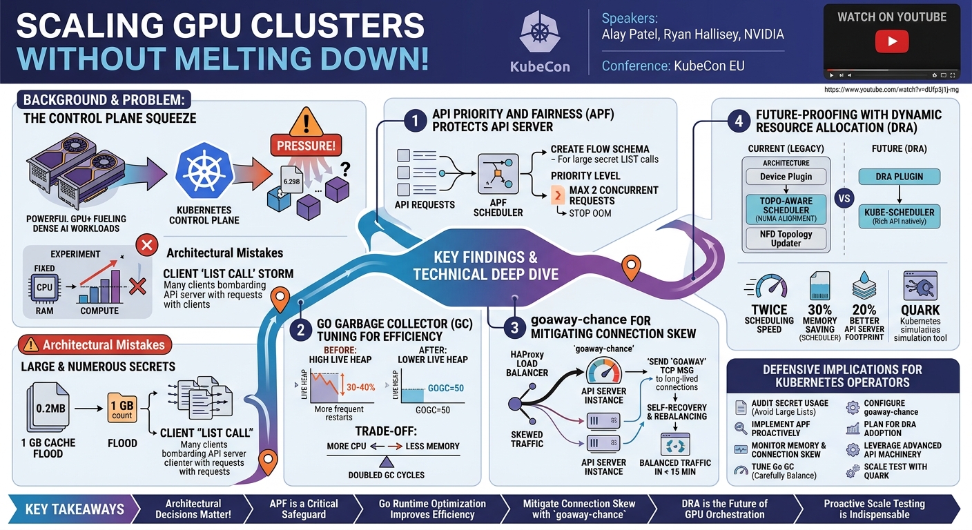 Visual summary for Scaling GPU Clusters Without Melting Down! - Alay Patel & Ryan Hallisey, NVIDIA by Alay Patel, Ryan Hallisey, NVIDIA