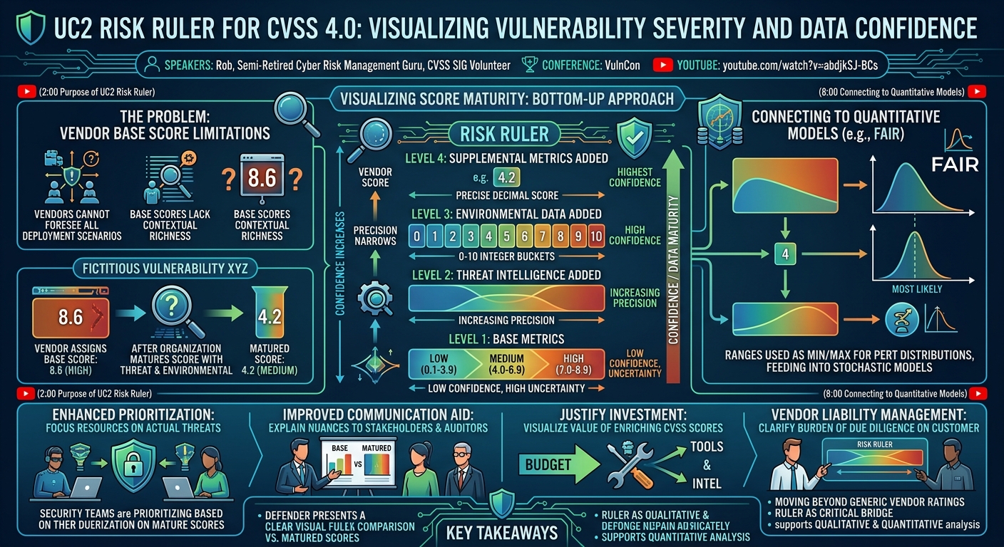 Visual summary for UC2 Risk Ruler for CVSS 4.0: Visualizing Vulnerability Severity and Data Confidence